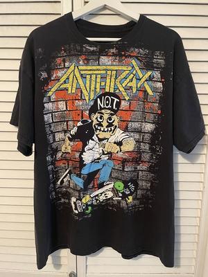 Anthrax N O T Man Skateboard 2012 Big Four Thrash Metal Metallica Slay Unisex T-Shirt