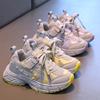 Spring and Autumn New Korean Style Fashionable Children's Soft Soled Dad Shoes, Running Shoes, Versatile Mesh Shoes