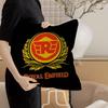 RROYALS EENFIELDS Logo Pillow Covers Cartoon Sofa Decorative Home Doublesided Printing Short Plush Cute Cushion Cover