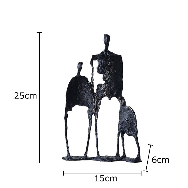 Абстрактные полые металлические фигуры Статуэтка Настольное украшение Минимализм Скульптура персонажа Орнаменты Эстетика комнаты Декор