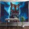 Psychedelic Colorful Lion Tapestry Wall Hanging Witchcraft Oil Painting Bohemian Style Hippie Tapiz Home Decor