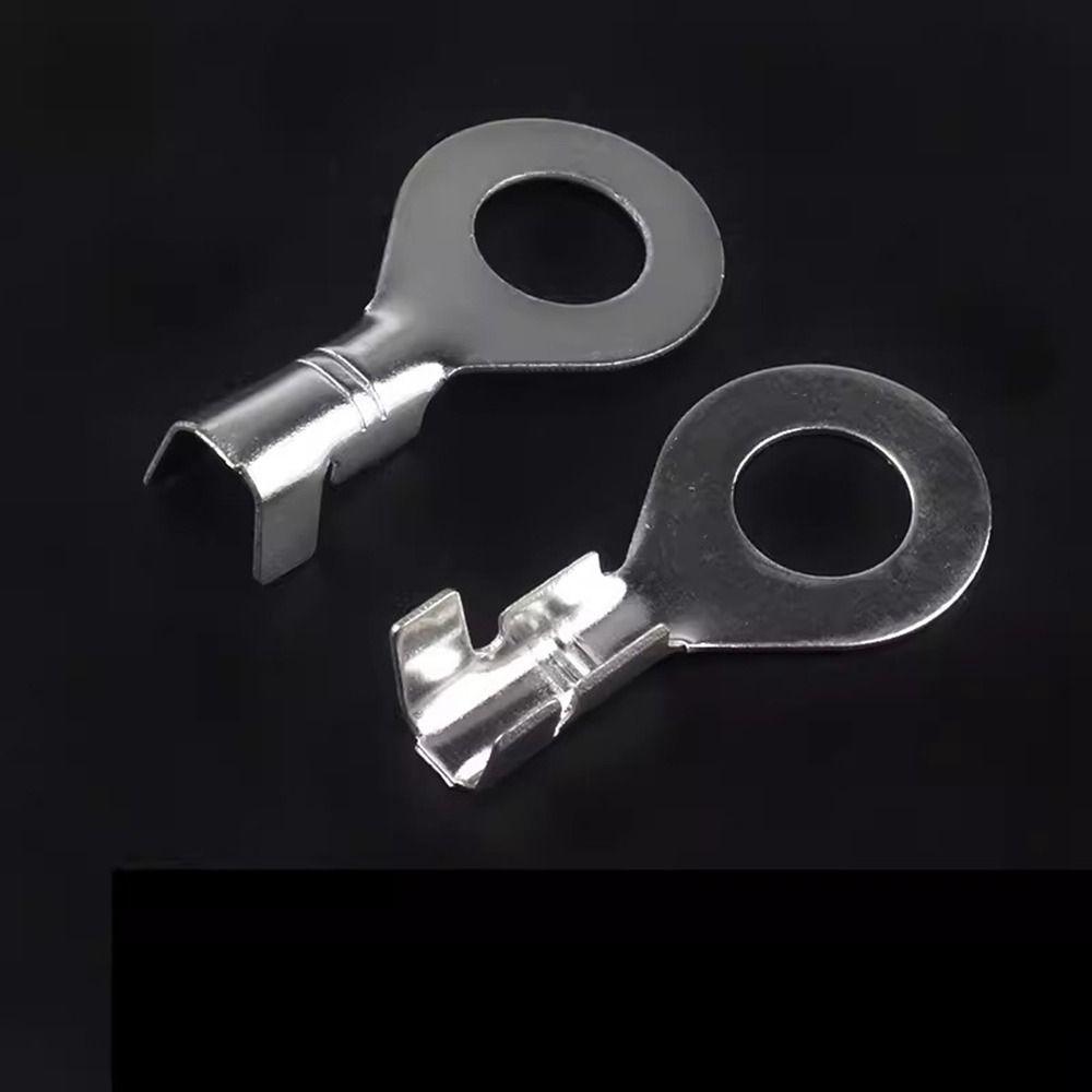 20pcs Silver O Ring Bare Cold-pressed Terminal  Connecting Terminal