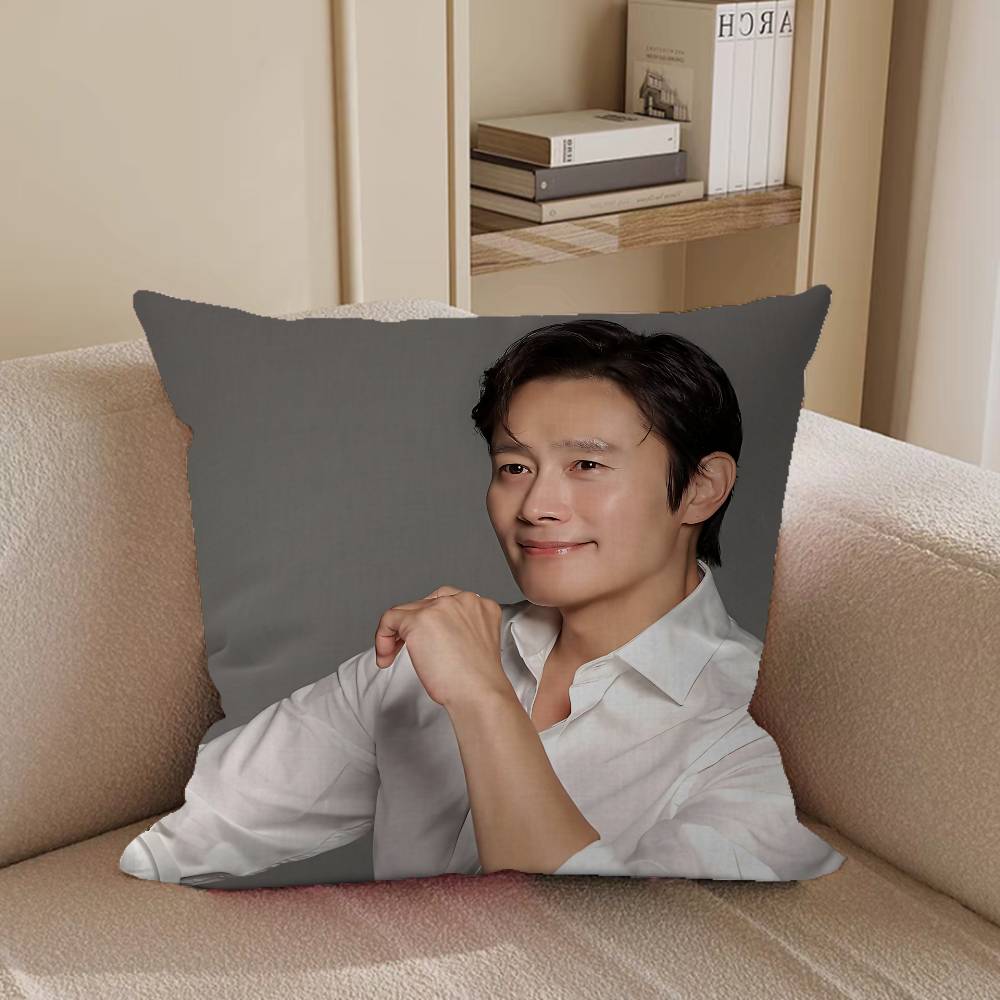 Ли Бён ХунС Наволочка для подушки-сиденья для офиса, Чехол для автомобильной подушки 45х45 см, Наволочка для поясничной подушки, Наволочка для диванной подушки 16x16Inch