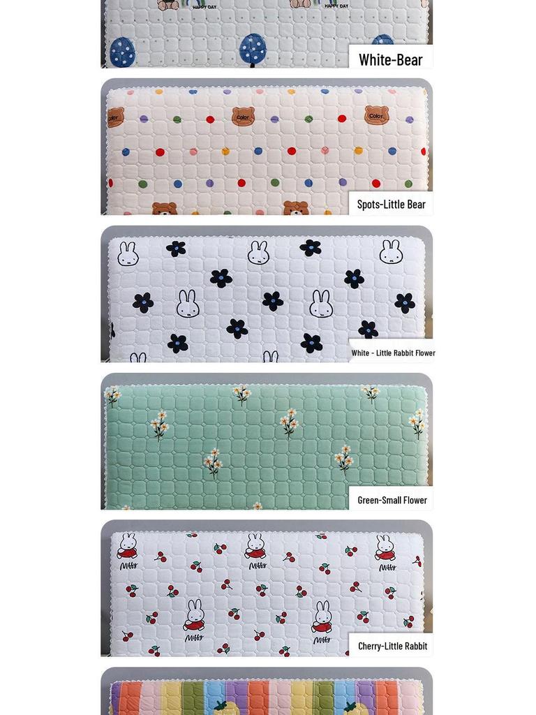 Princess Style Soft Padded Wooden Headboard Cover - Universal Fit High-Grade Protector