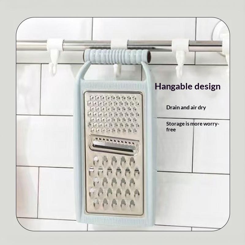 Food Grade Stainless Steel Grater Sharp Blades Non Slip Handle Shredder for Cheese Vegetables Kitchen Use