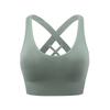 Women Cross Back Sports Bra Breathable Comfortable With Chest Pads For Gym Yoga Running Fitness
