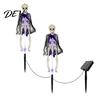 Creepy Halloween Yard Accessories Solar Bat Garden Lights, Realistic Skeleton Pathway Decor, Waterproof LED Decorations Spooky Stake Light for Outdoor