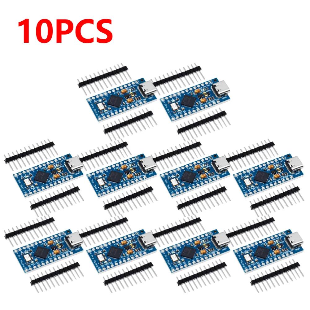1-10x MICRO/TYPE-C USB Pro Micro for arduino ATmega32U4 5V/16MHz Module with 2 row pin header For Leonardo in stock best quality