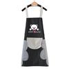 1Pc Hand Towel Apron Waterproof Stain Home Kitchen Cooking Waist Cute Bear Hanging Neck Towel Apron Oversleeve