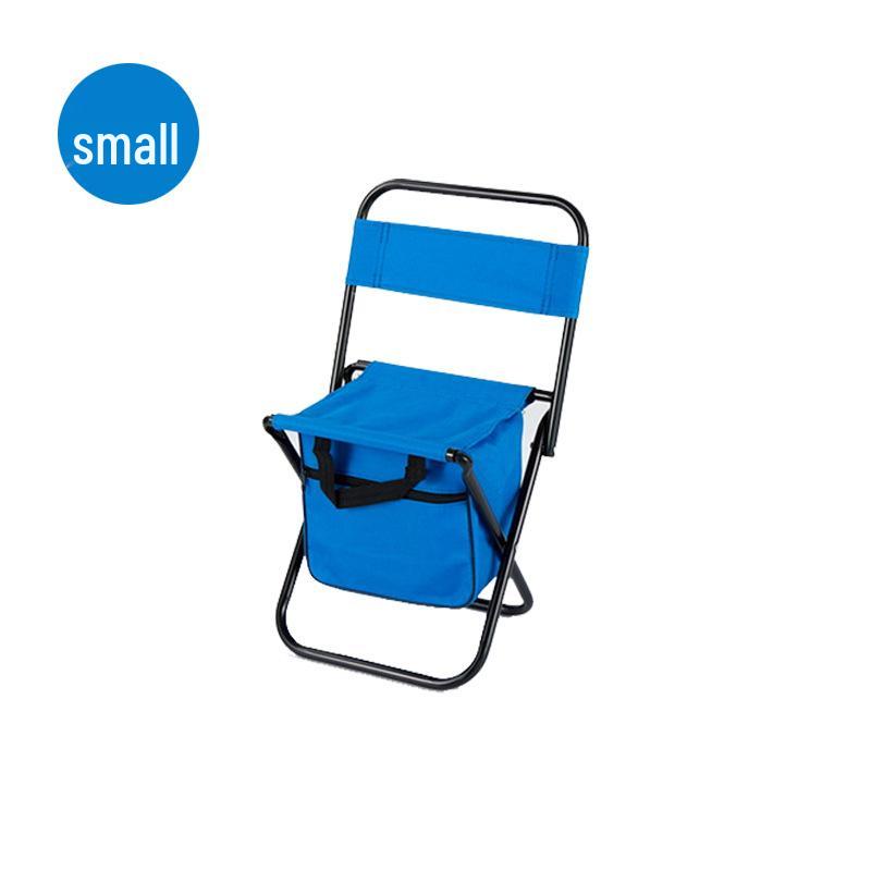 Portable Outdoor Folding Chair - Multifunctional Recliner & Handheld Stool with Printed Logo