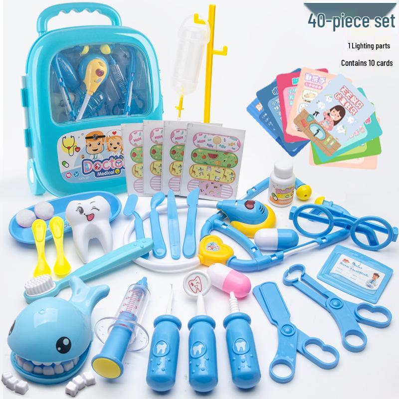 Kids' Doctor Playset: Nurse Role-Play Suitcase with Stethoscope & Syringe