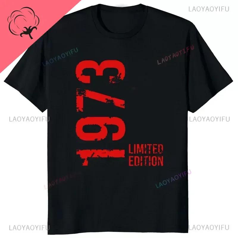 New Style Novelty 51th Birthday Gifts Vintage 1973 T Shirts Graphic Streetwear Casual Fashion Short Sleeve Summer Style Tshirt