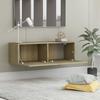 TV Cabinet In Sonoma Oak Finish 100 X 30 X 30 Cm Particleboard