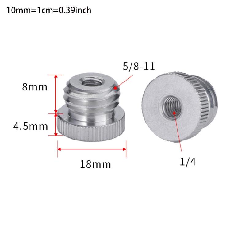 5/8" Male to 1/4"-20 female Thread Adapter Microphone Stand Camera Monitor