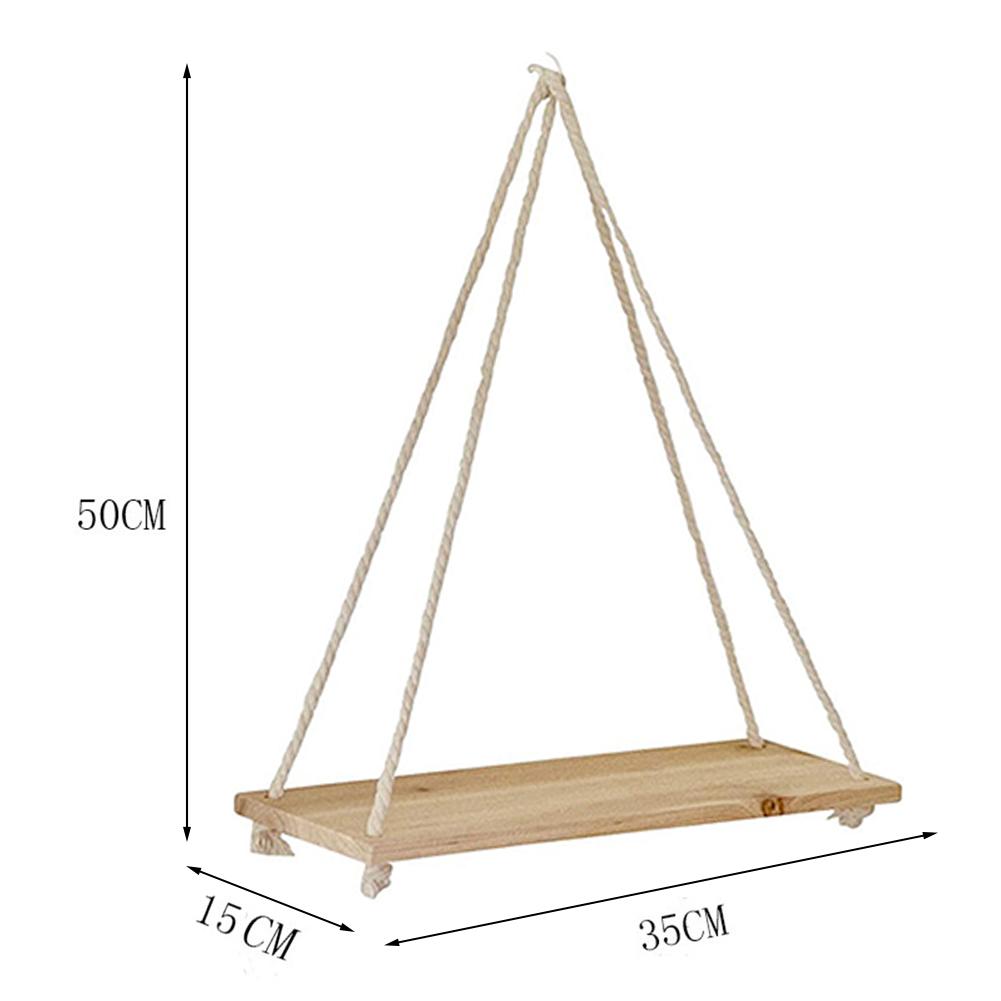 Decorative Wooden Hanging Shelves Perfect for Bedrooms and Nurseries