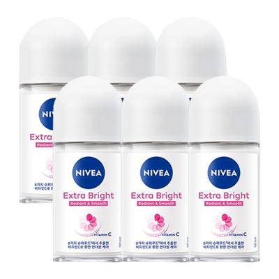 Nivea Desodorante Roll-on Extra Bright 50ml 6 uds