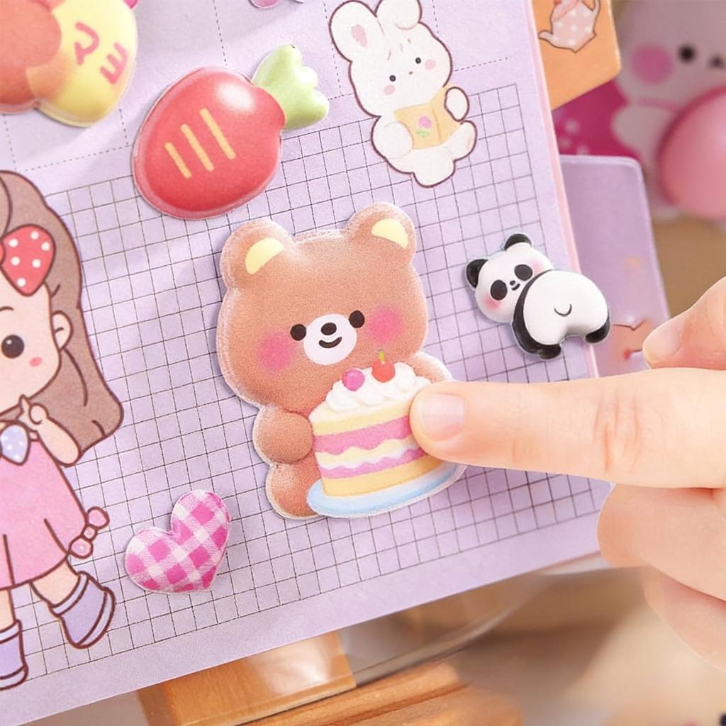 Cute 3D Squishy Butt Stickers for Decorating Smartphone Pop Planner Reward Sparkly Decorative Stickers for Kids and DIY Decorate Water Smartphone and