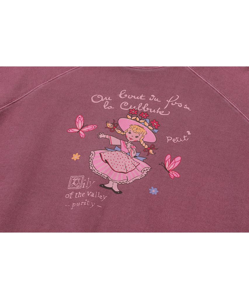 CPGN STUDIO Petit Lily Raglan Pigment Sweatshirt Dusty Pink