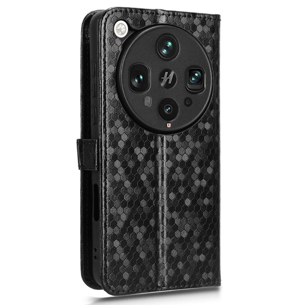 For Oppo Find X8 Ultra 5G Wallet Case Dot Pattern Imprint PU Leather Phone Cover