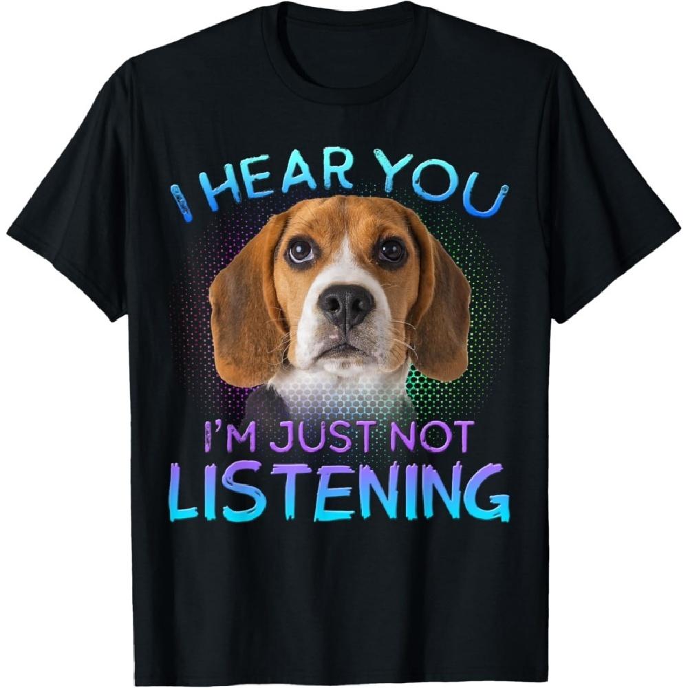 

Beagle I hear you not listening T-Shirt XXXXXL чёрный