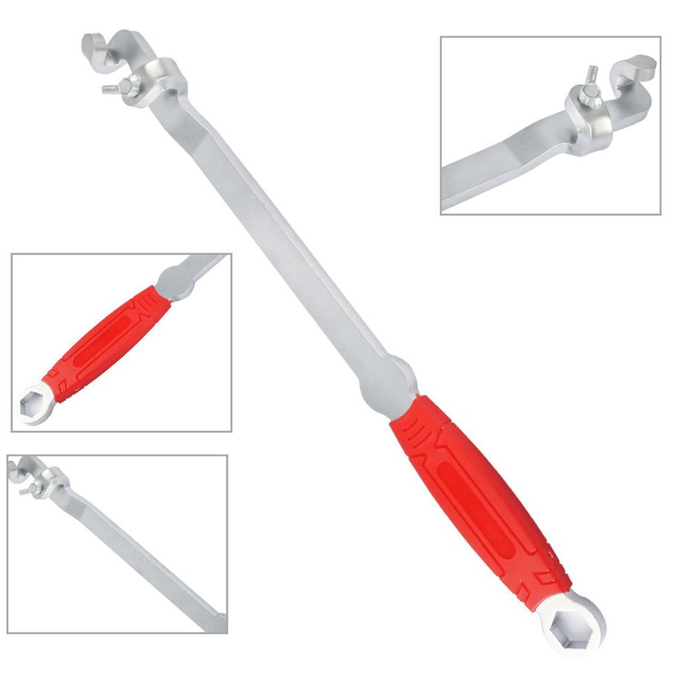 For Socket Spanner Wrench Extension Bar 400mm Alloy Steel Handle with Non Slip Grip and 9mm Slot Compatibility