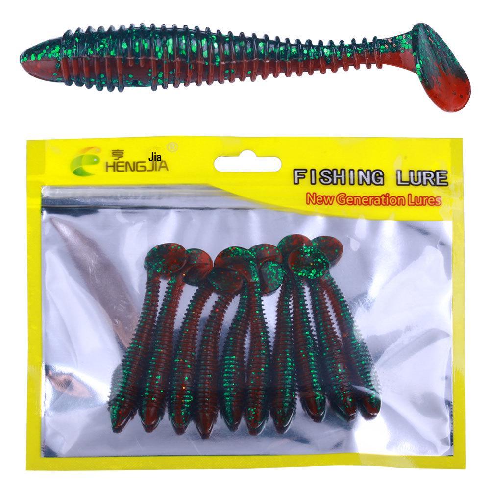 T-Tail Spiral Soft Bait Worm Set - Artificial Fishing Lure