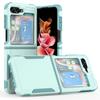 Hybrid Rugged Armor Shockproof Phone Case For Samsung Galaxy Z Flip 5 Soft TPU Frame Hard Plastic Protective Back Cover Fundas