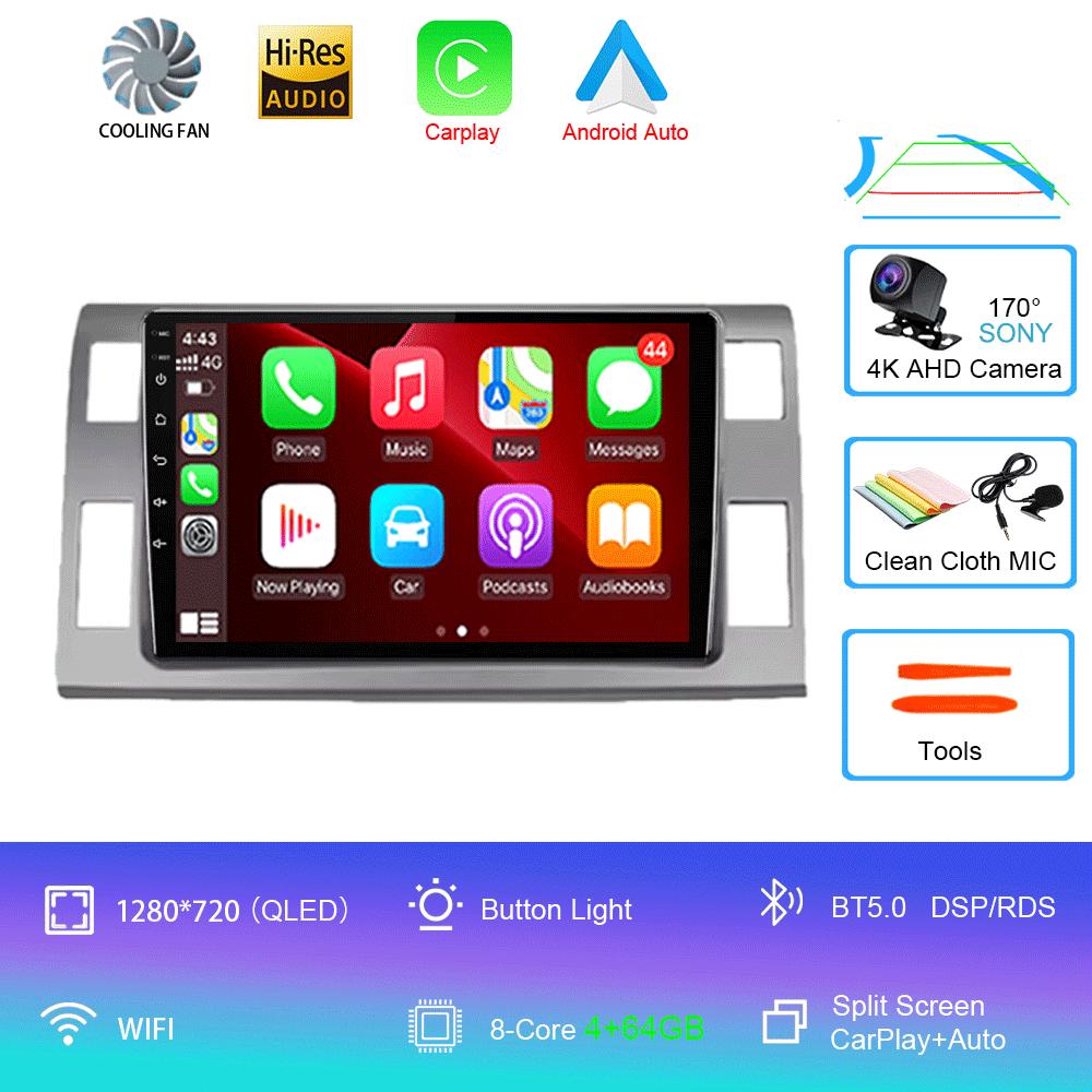 Car Radio Android 14 For Toyota Previa XR50 3 III Estima 2006-2019 DSP Multimedia Player GPS Stereo Autoradio 2 Din Stereo