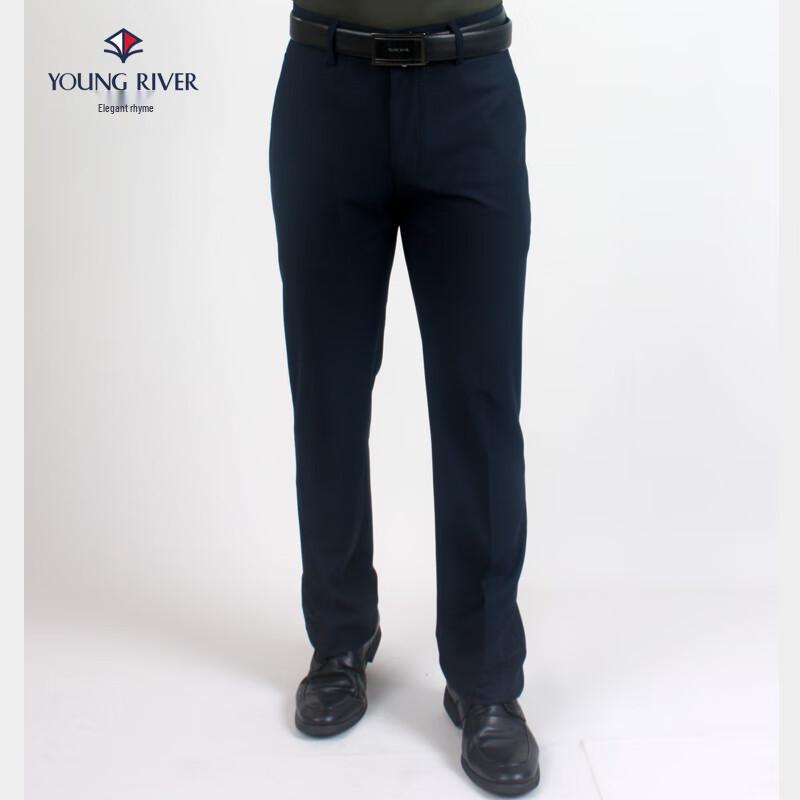 Men's Business Casual Straight-Leg Trousers
