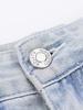 6pcs-Adjustable Detachable Jeans Button Sew Free Vintage Metal Button Garment Button Accessory I-button