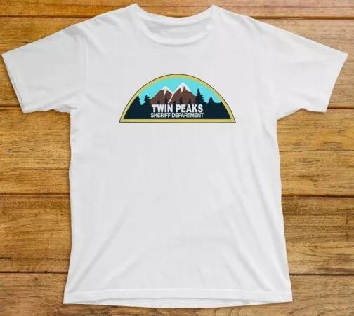 

Twin Peaks Sheriff Department T Shirt 980 Cult TV Show Black Lodge RR Diner New S