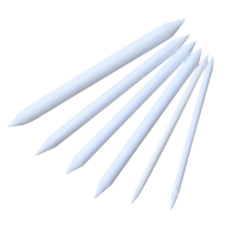 6pcs/set Blending Smudge Stump Stick Tortillon Sketch Art White Drawing Pen Tool Rice Paper