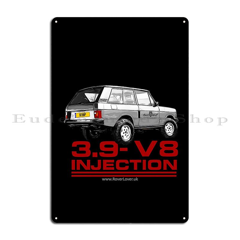 

Range Rover Classic Car Bw Diecast Classic British 3.9 injection V8 injection RR Metal Plaque Garage Decoration Tin Sign Poster 20x30cm