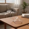 lobedRim Glass Serving Bowl Transparent for Buffet
