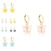 Fashionable Butterfly Earrings European American Style Colorful Trendy Accessory