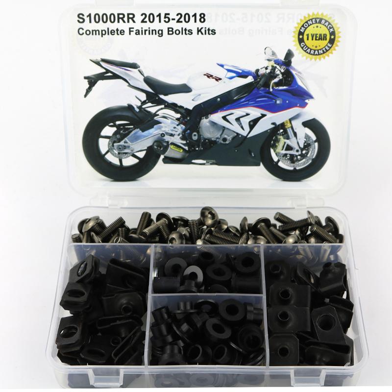 Adatto per BMW S1000RR 2015 2016 2017 2018 Kit Completo Viti Carene Complete Dado a Molla Kit Clip Carene Acciaio
