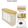 Large Bamboo Toilet Paper Storage Organizer With Bamboo Lid Cabinet Toilet Paper Basket For Bathroom
