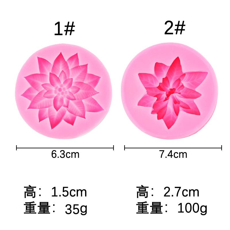 DIY Stechpalmenblatt Silikonform Kuchen Backen Weihnachtsdekoration Schokolade Seife Rote Frucht Blume Fondantform Küchenbackwerkzeuge