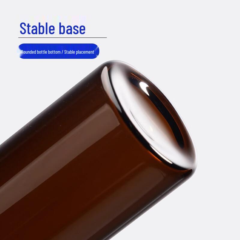 Leigu 60ml Transparent Glass Reagent Bottle with White Cap
