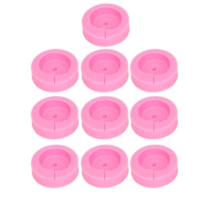 10 STÜCKE Keks Silikonform DIY Kuchen Dekoration Fondant Schokoladenform für Backwerkzeuge Rosa