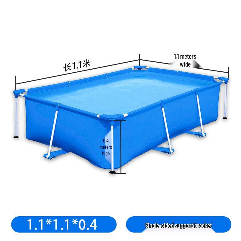 Square Canvas Swimming Pool: Thickened, Foldable Frame for Children & Home Use