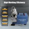 110V 30MPa Electric Air Compressor Pump, 110V 300Bar 4500PSI High-Pressure Two-Stage Compression Separator