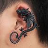 Earrings, Popular In Europe And America, Personalized Punk Style Without Ear Piercings, Exaggerated Dragon Earrings