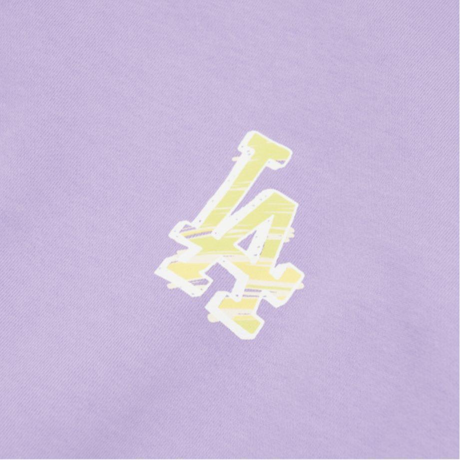 MLB Los Angeles Dodgers Sweatshirts Unisex Purple Crew Neck Moderate Regular 3AMTS0121-07LDL