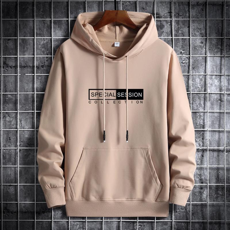 IELGY Kapuzenpullover mit Buchstaben-Print für Herren