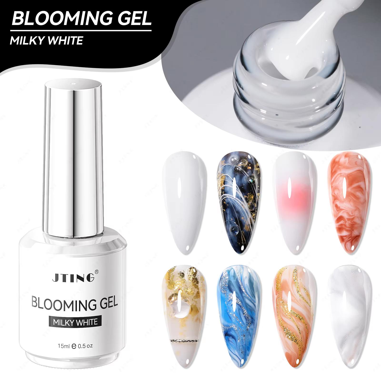 JTING New Trend Milky White Blooming Gel Polish For Nail Art Salon Support Private Brand Custom Professional Nail Supplier