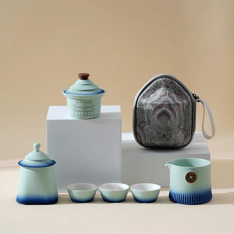 Forbidden City Creative Ceramic Travel Tea Set