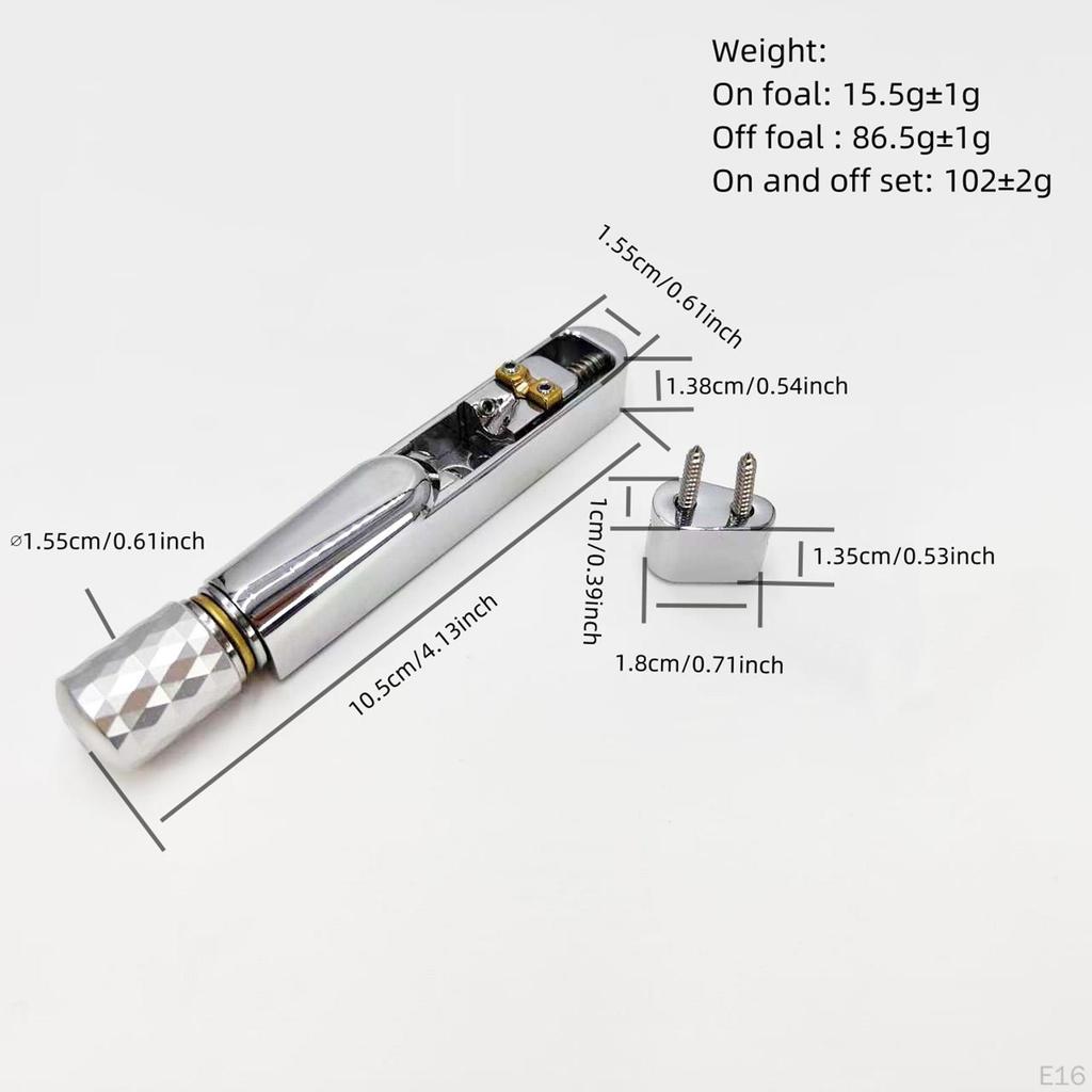 Electric Guitar Bridge & Tailpiece Set Parts Practical Single Saddle Musical