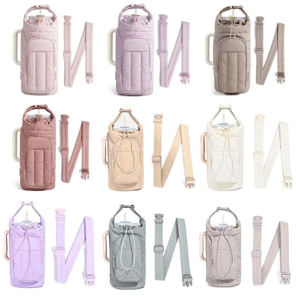 with Strap Carrier Bag Water-resistant Insulating Cup Sleeve Gym Accessories  for Outdoor Sports