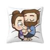 Winter Days Together  Pibubear Square Pillowcase Cushion Cover Pillow Case Throw Pillow Cover for Home Sofa Living Room